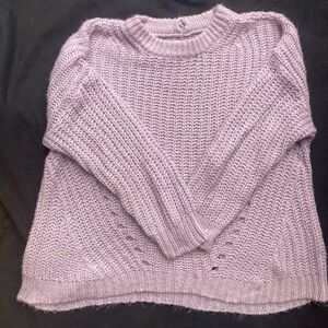 Lavender Knit Women's Sweater